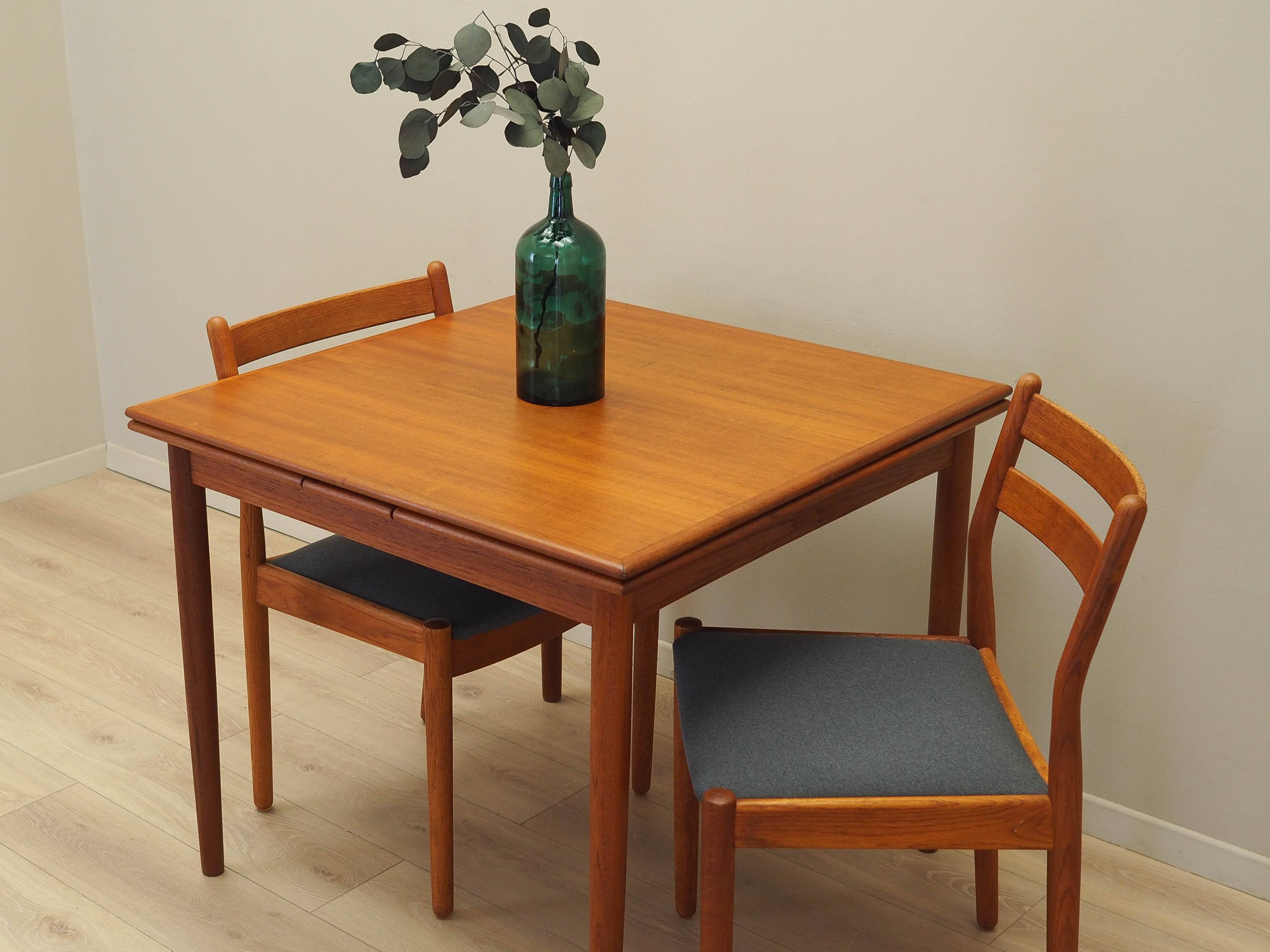 Teak table, Danish design, 1970s, production: Denmark