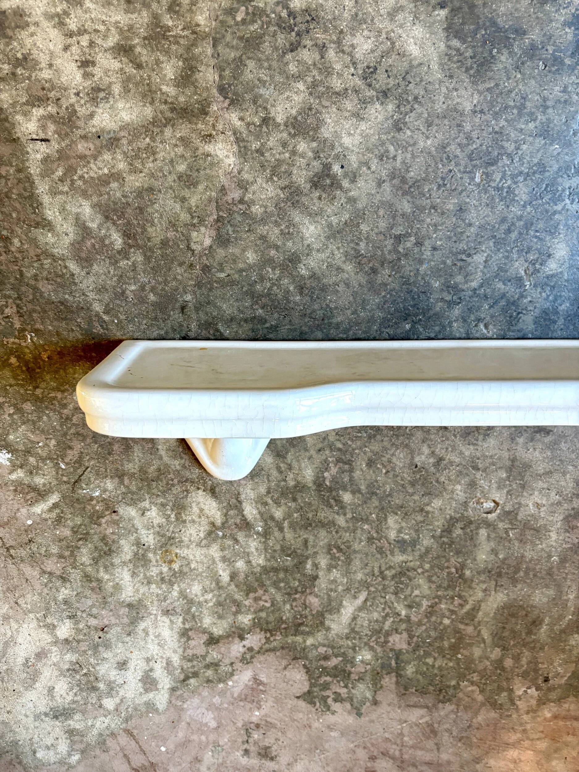 White earthenware wall shelf no. 4