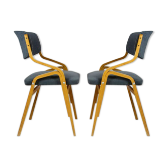 Czech Bent Plywood Chairs from Holesov, 1970 s, Set of 4