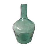 Dame jeanne en verre vert d'eau