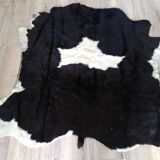 Real black and white cowhide