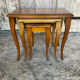 Set of 3 vintage louis xv style nesting tables