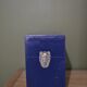Blue painted wooden plug box