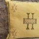 Silk cushion cover with Moroccan cactus pattern – Handmade Sabra cushion