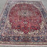 Grand tapis d'Orient Ancien Persan Iran Ispahan - Dim: 4.17 X 3.15 Mètres