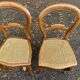2 Louis Philippe caned chairs in solid wood from the 20th century