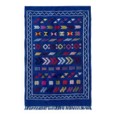 Small Moroccan Sabra rug blue 100x150 cm