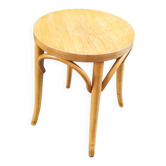 Vintage curved wooden stool