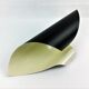 Black coiled metal spiral sconce 1960