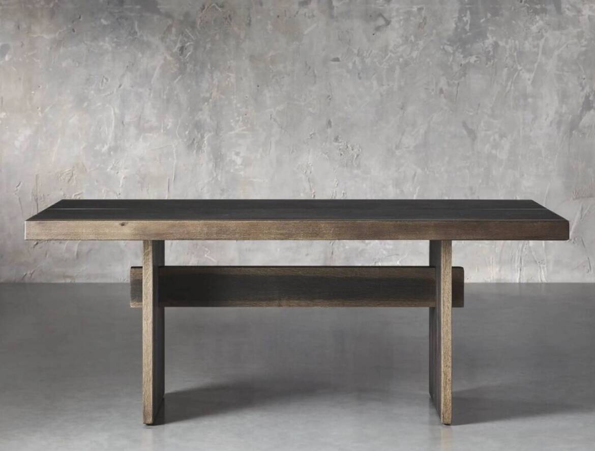 Arhaus solid oak table