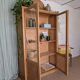 Vintage 1950s light oak school display cabinet – Vintage bookshelf