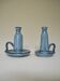 Pair of glazed ceramic candle holders Vilà Clara