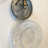 Ceiling light in chiseled glass from the 1950s