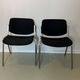 Black DSC chairs by Giancarlo Piretti for Castelli from the 60s/70s.