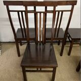Set of 6 Mahogany wooden chairs