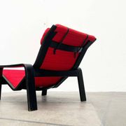 Mid-century modern Pulkka lounge chair by Ilmari Lappalainen for Asko, Finland, 1960s.
