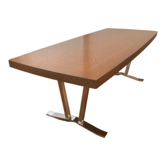Coffee table style Bernard Rohne vintage 1980