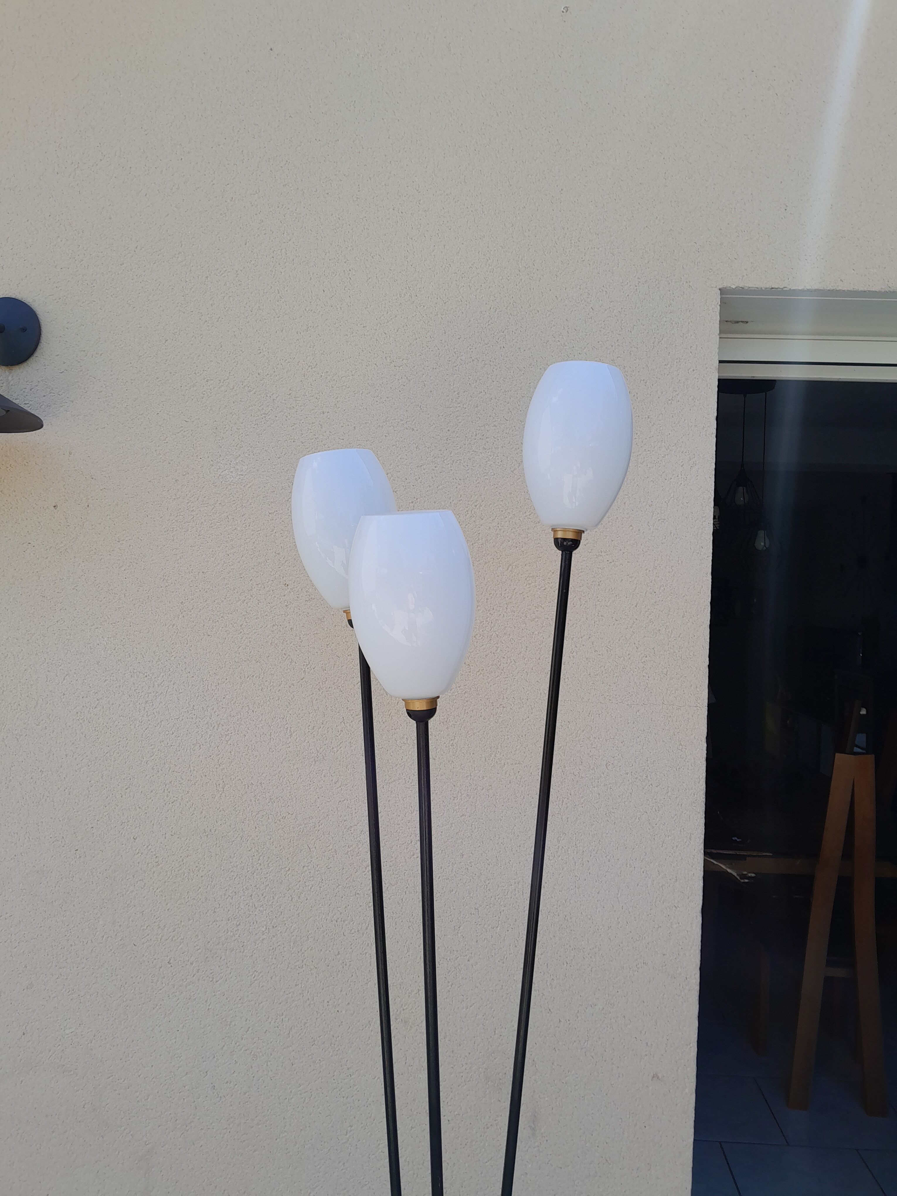 Lampadaire vintage 3 globes