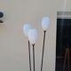 Vintage floor lamp 3 globes