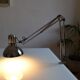 Articulated architect lamp with vintage clip, 90s, chrome metal
