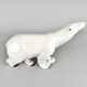 Sculpture d'ours polaire en porcelaine Royal Dux, Tchécoslovaquie années 1960