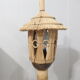 Lampadaire en rotin et bambou vintage
