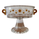 60s crystal glass footed bowl