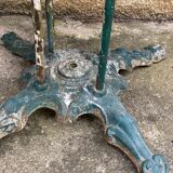Old wrought iron garden table