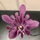 Purple draped lamp