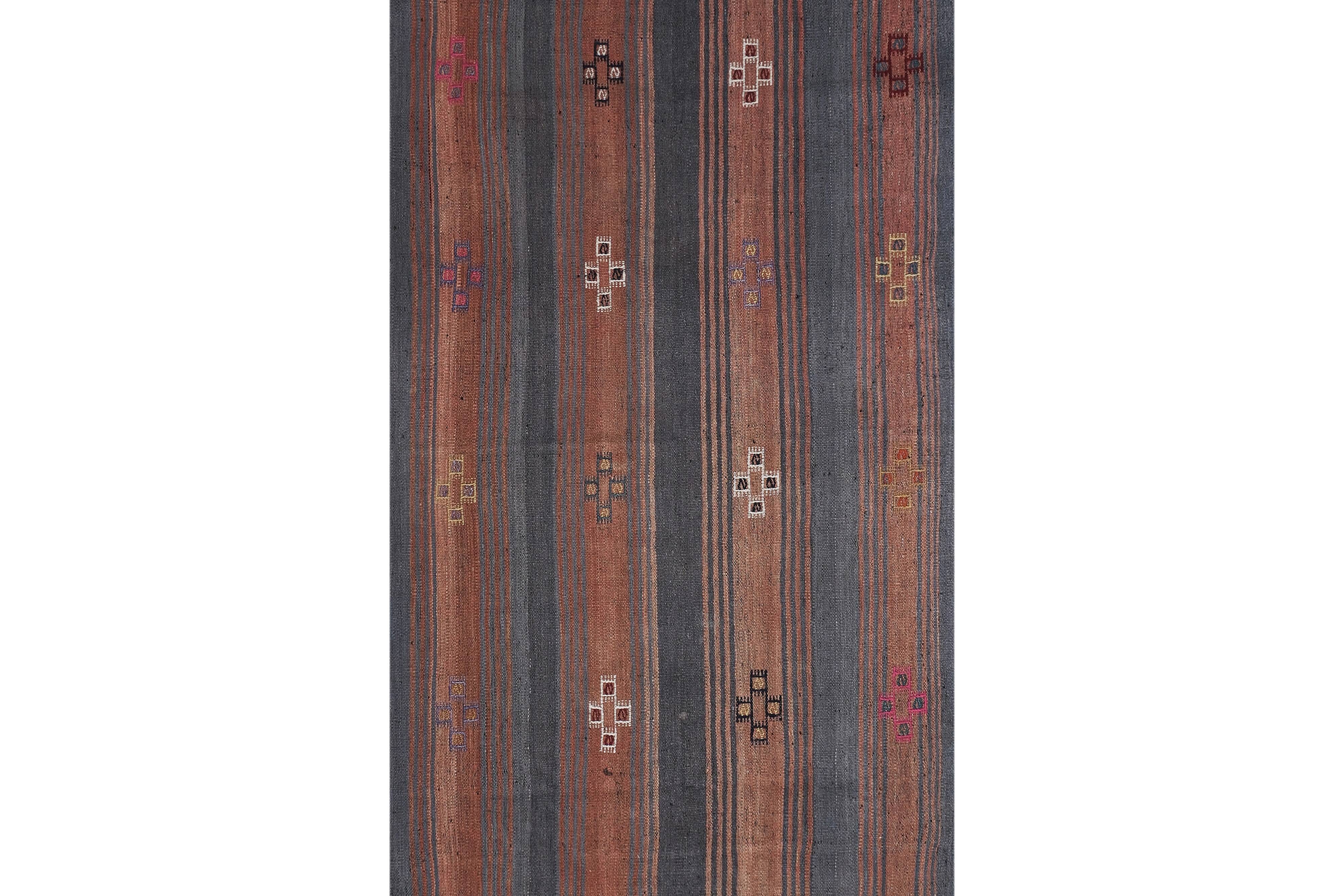 Vintage Turkish Oushak Handwoven Rug 120x286 cm