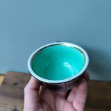 Set of 2 vintage bar coffee cups Leveille Mabit Paris black pink v