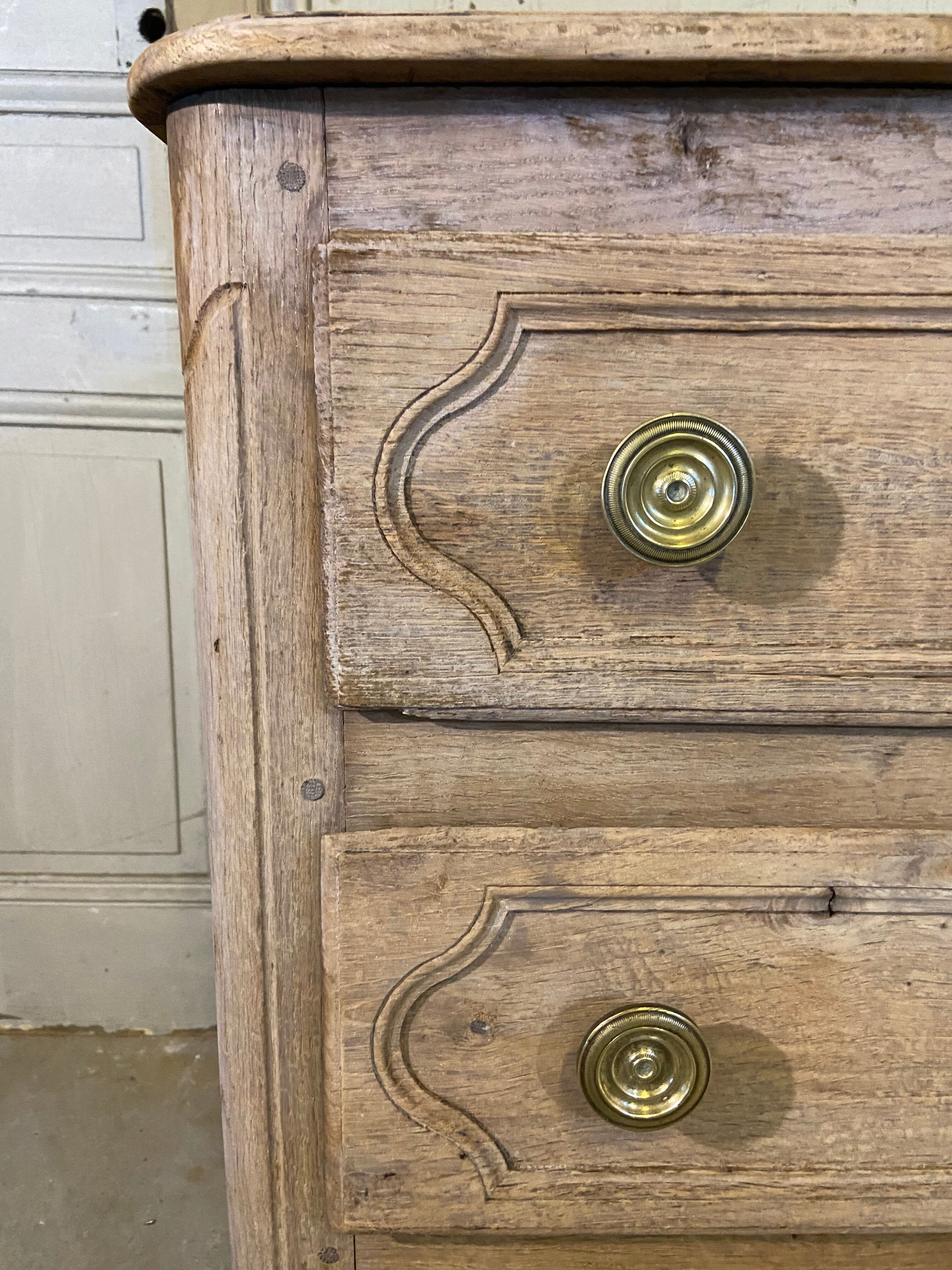 Chest of drawers early nineteenth century in light oak