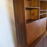 Bookcase With Secretary/Desk Made In Teak From 1960s