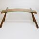 Mid-century side table by Max Kment, maple, cord, Austria, 1950s