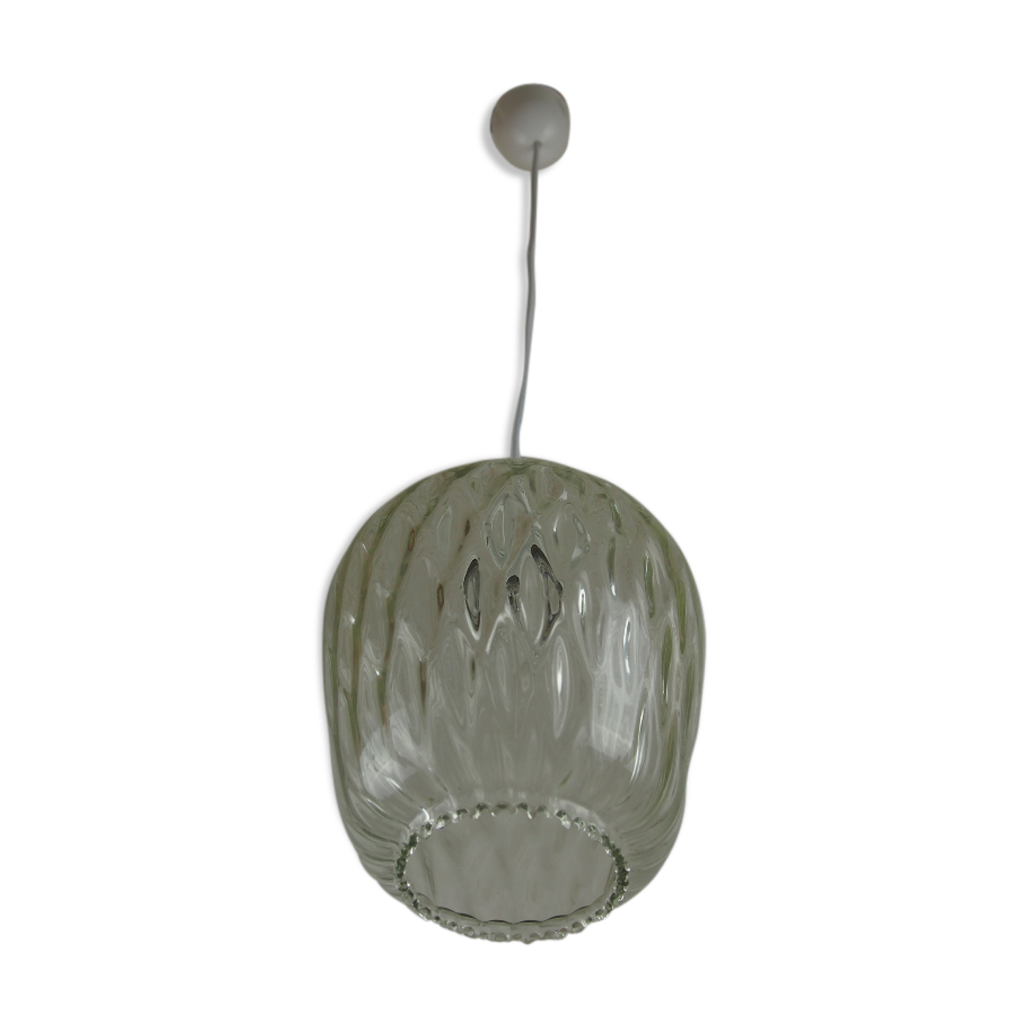 Suspension de Venini verre texturé vintage