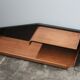 Small Mid-Century Shelf in Rosewood and Black Laminate, 1960s