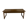 Nineteenth century farmhouse table, in oak and cherry