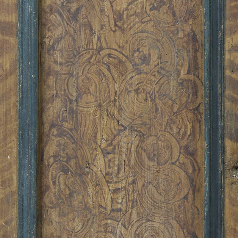 Bridal wardrobe in antique painted folk art