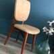 Set de 5 chaises aux pieds compas scandinave vintage 1960