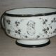 Painted porcelain planter and pot signed P. AGIN