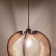 Scandinavian woven suspension lamp