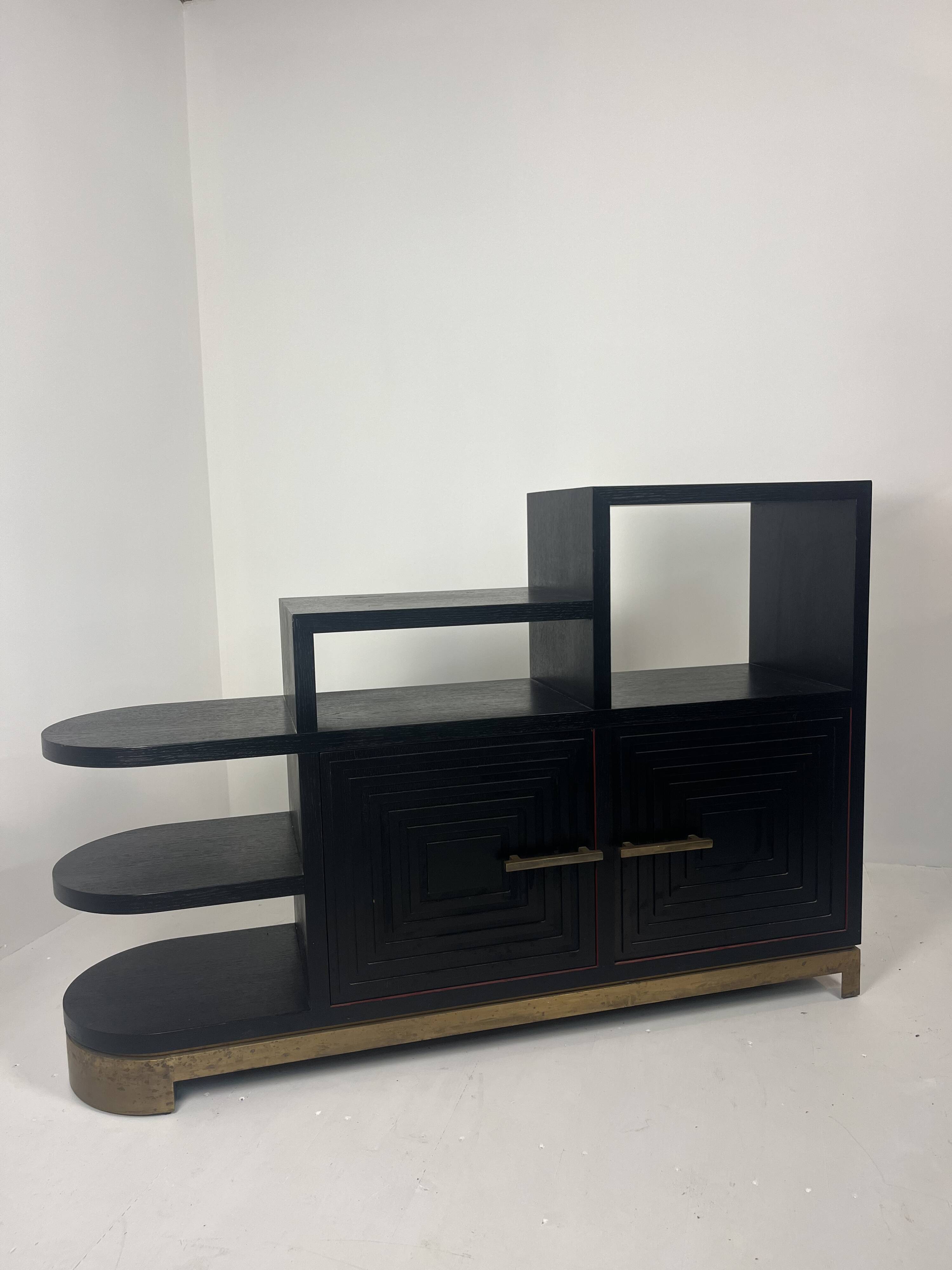 Meuble buffet asymétrique des années 1990