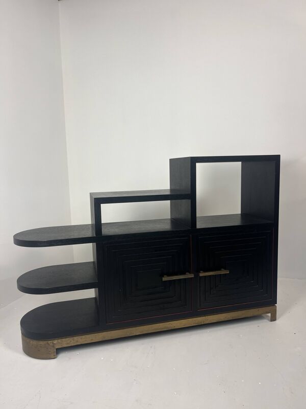 Meuble buffet asymétrique des années 1990