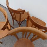 4 old vintage Luterma bistro chairs