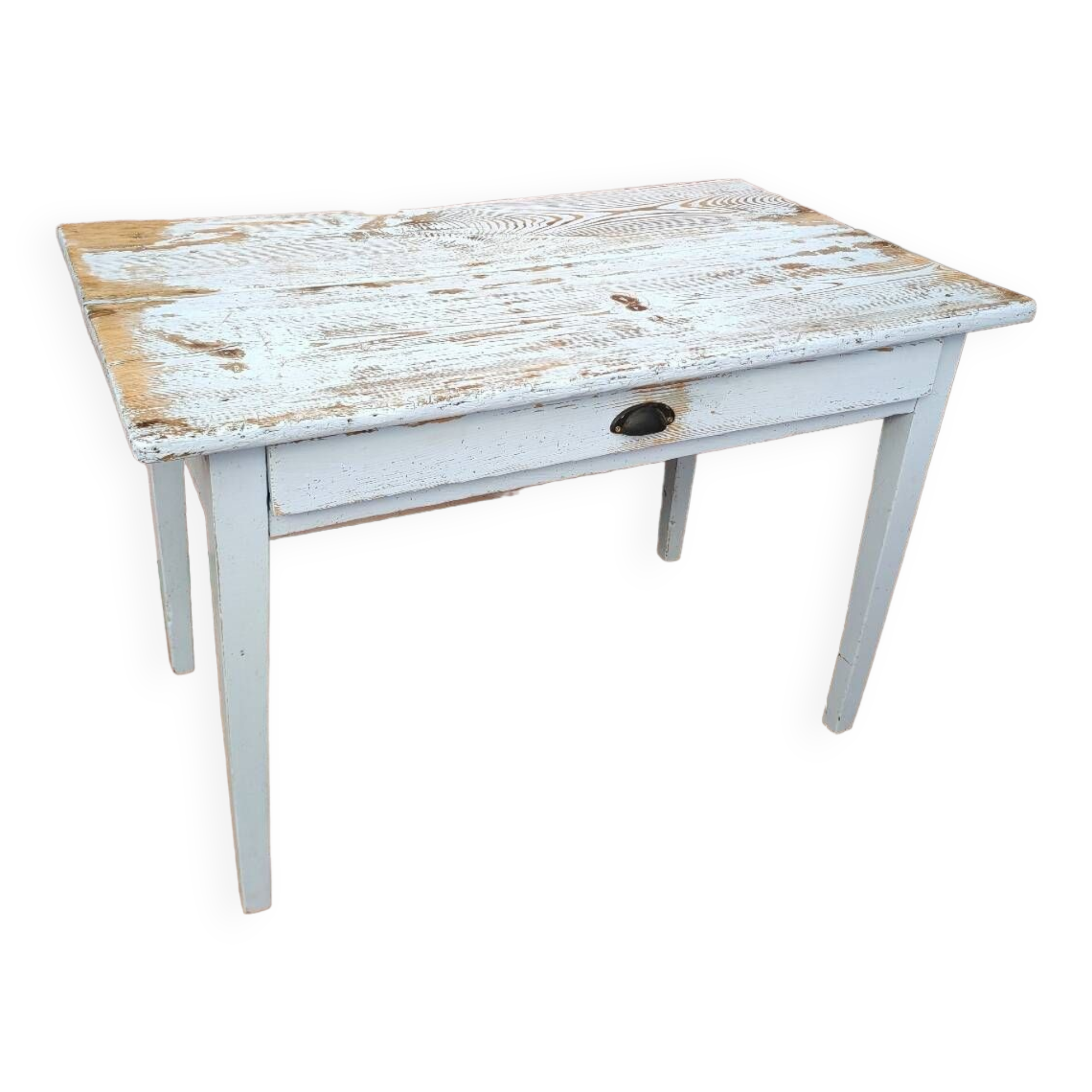 Pastel blue farm table