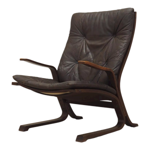 Fauteuil en cuir, design scandinave,