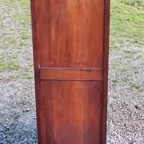 Library in solid oak and walnut, late 19th century