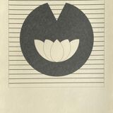 Water lily Grey screen printing 1981