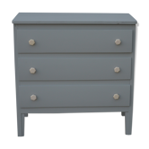 Of the 30/40s chest of drawers painted