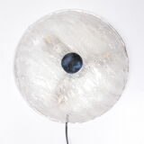 Vintage ceiling lamp with chrome and murano glass, 1960s